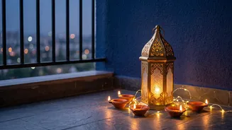 How To Layer Fairy Lights Clay Diyas And Brass Lanterns For Cozy Balcony Festive Ambient