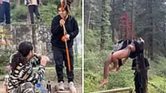 Himachal Pradesh Viral Video: Foreign Tourists Seen Hosting ‘Psy Party’, Smoking Cigarettes In Kasol Forest; Netizens Call It 'Hotspot For Ill Acti...