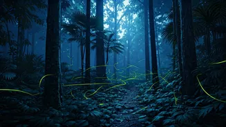 Monsoon Nights Glow With India's Firefly Trails
