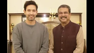 Vikrant Massey Meets Education Minister Dharmendra Pradhan; Calls Conversation 'Insightful, Productive And Empowering'