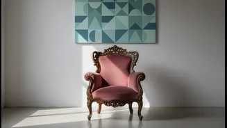 Let Older Furniture Stand Out Against A Simpler Modern Background