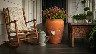 Thrift Store Treasures: Designer Secrets for a Charming Front Porch