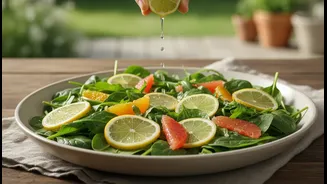 How Squeezing Citrus Juices Over Greens Replaces Dairy Creamers For Safer Nutrition Profiles