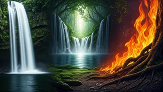Elemental Personality Insights: Waterfall, Fire, Forest - Discover Your Inner Nature
