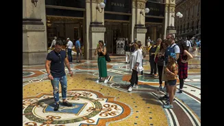 Milão restaura o famoso mosaico do touro na Galleria Vittorio Emanuele II