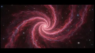 Hubble's Crimson Cloud Has Entered The Group Chat