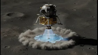 Moon-Lander Exhaust And Lunar Ice Highlights A New Shift In Future Lunar Science And Landing Rules