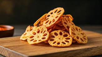 Ditch Regular Potato Wafers For Crunchy Baked Lotus Stem Chips