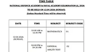 UPSC Releases NDA, NA And CDS Exam (I) 2026 Schedule At upsc.gov.in; Exams On April 12