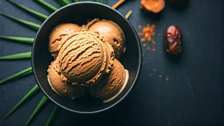 Craft Your Own Nolen Gur Ice Cream: A Creamy Bengali Delight with Date Palm Jaggery
