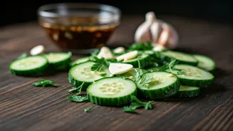 Crunchy Cucumbers Get A Bold Garlic Upgrade