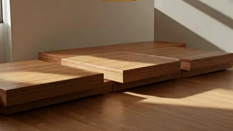 Replace Bulky Furniture With Low Profile Wooden Floor Seating