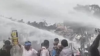Bihar Students Resume Protest Over NEET Leak Cases, Police Use Water Cannons In Patna