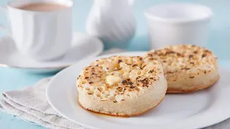 Busy mornings? Try crumpets with honey
