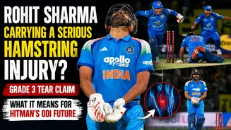 Rohit Sharma's ODI Future Under Cloud? Report Claims Serious Grade 3 Hamstring Tear