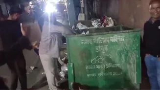 Uttar Pradesh: Food Department officials discard adulterated sweets in dustbin, locals loot within minutes