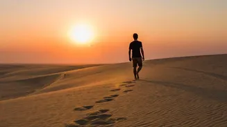 The Qatar Desert-To-Sea Day Trip Combines Desert Scenery With A Coastal Sunset