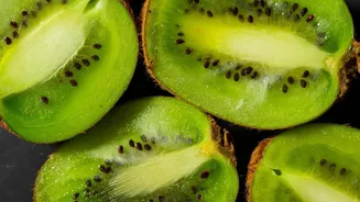 Healthy fruit salad with kiwi and figs