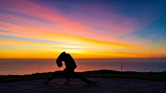 Dynamic Sun Salutations At Daybreak Are Trending On Social Media