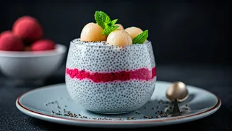Ditch Plain Bowls For Layered Litchi Chia Puddings