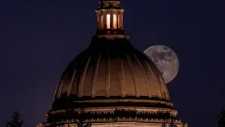How Sky Dome Perceptions Distortion Shrinks Overhead Moons Relative To Horizon Moons