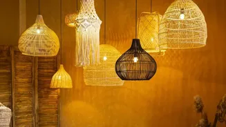 Design Expert Advice: Using Batik Fabric Lamp Shades For Subtle Warm Interior Lighting