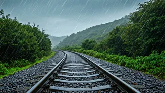 Rainy Hills Look Safer From Railway Tracks