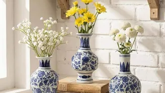 Use classic vases to add charm to your space