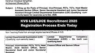 KVS LDE/LDCE Recruitment 2025: Application Process For 2,499 Posts Ends Today; Details Here