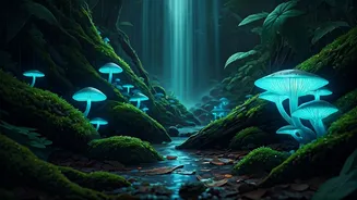 Catch Magical Glowing Bio Mushrooms Near Indian Cascades
