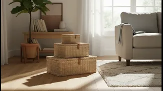 Storage Baskets With Lids Can Simplify Cleaning in Busy Rooms