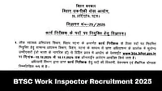 BTSC Work Inspector 2025 Registrations Open