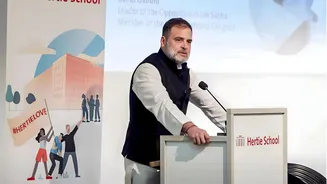 Rahul Gandhi says 'institutions under assault' in Berlin; BJP responds