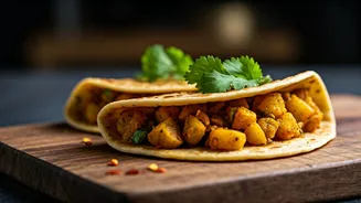 Transform Leftover Aloo Sabzi into Crispy Paratha Tacos: A Zero-Waste Delight!