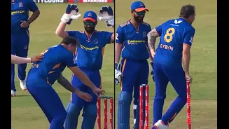 WLP T20 League 2026: Dale Steyn’s limping stump celebration brings laughter among Maharashtra teammates
