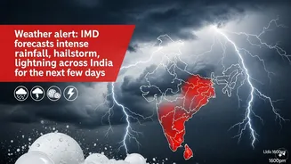 Weather alert: IMD forecasts intense rainfall, hailstorm, lightning across India for next few days