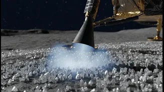 Moon-Lander Exhaust And Lunar Ice Could Contaminate Pristine Polar Deposits With Spacecraft Gases