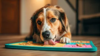 Keep Indoor Dogs Happy Using Peanut Butter Filled Puzzle Mats