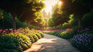 Silent Walking In Local Green Gardens Destroys Screen Burnout
