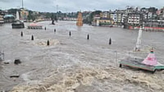 Nashik: Heavy Rain Pushes Gangapur Dam To 90% Capacity; Flood Alert Issued