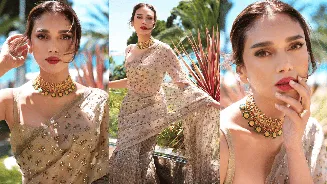 Cannes 2026: Aditi Rao Hydari’s Mughal garden-inspired saree outshines couture gowns on red carpet