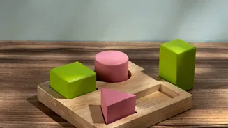 Geometric wooden block mobiles can really transform your space!