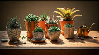 Quirky Tabletop Plant Arrangements Dominate Bohemian Design Feeds Today