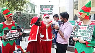 PETA India Spreads Christmas Cheer With Free Vegan Ice Cream In Pune