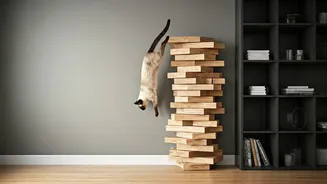 Felines Love Scaling Wall Mounted Multi Level Wood Blocks Instantly