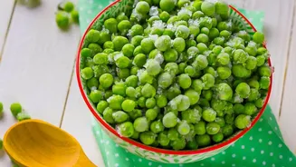 Ice Crystals Can Signal Moisture Loss in Frozen Vegetables