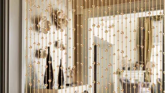 These bead curtains should be inside your home
