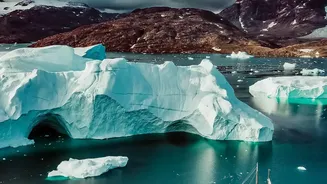Greenland Ice Loss Captured in Sharp Before-and-After Satellite Views