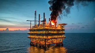 Mumbai High Fire: 10 Injured in Blaze on ONGC Platform, Operations Restored