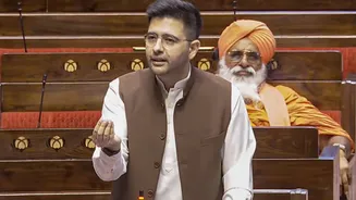 ‘I am the recently removed deputy leader’: Raghav Chadha’s jibe at AAP in Rajya Sabha